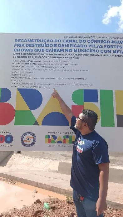 Pastor Max e Domingos Reis denunciam desabamento em obra de mais de R$ 10 milhões no Canal da Água Fria, em Codó