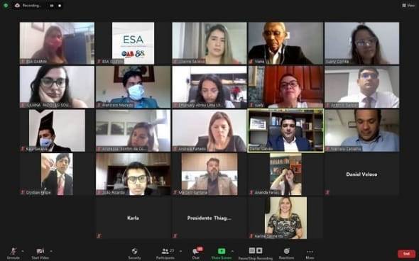 OAB/MA realiza II Colégio de Delegados da Escola Superior da Advocacia por plataforma virtual