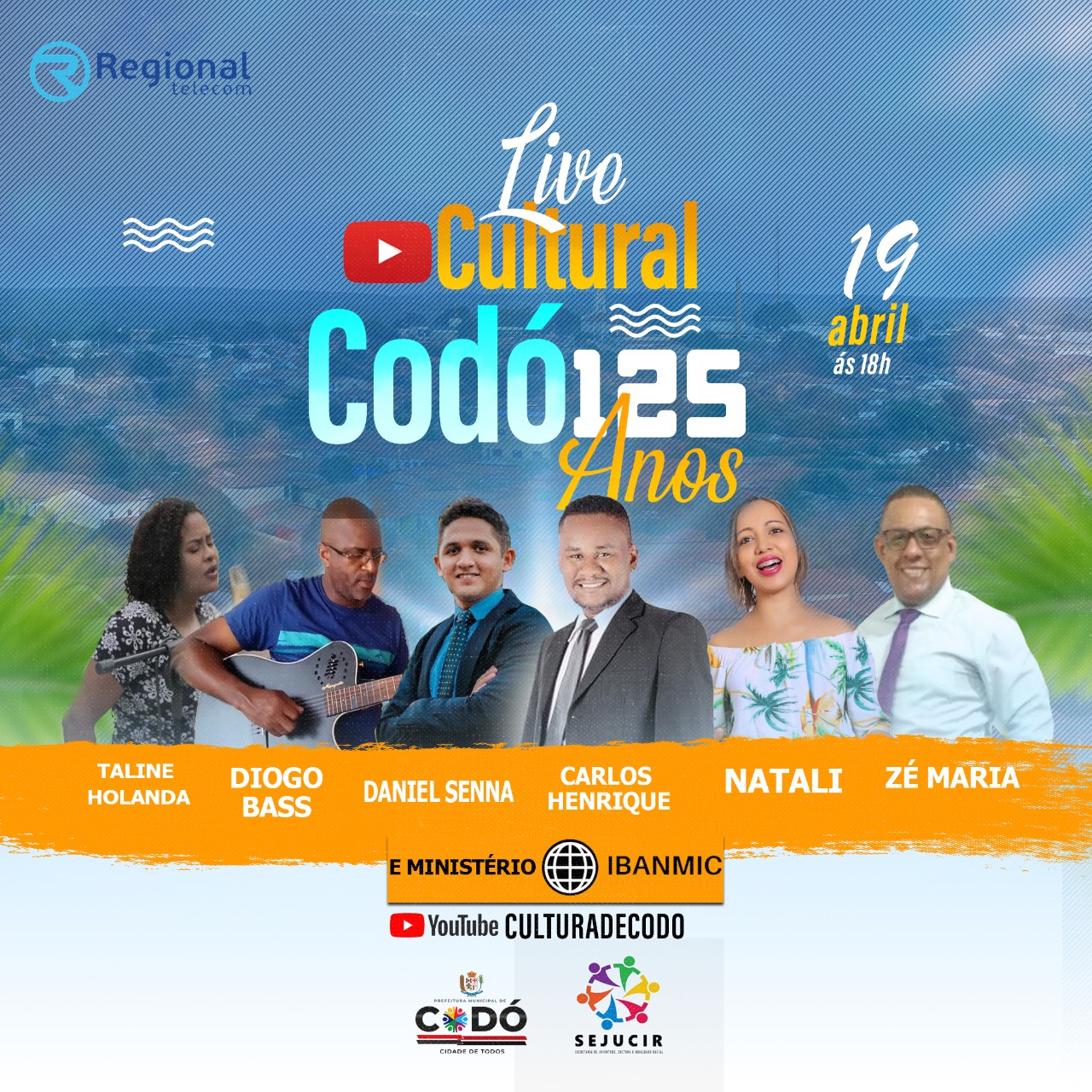 É hoje! música gospel na live cultural dos 125 anos de Codó