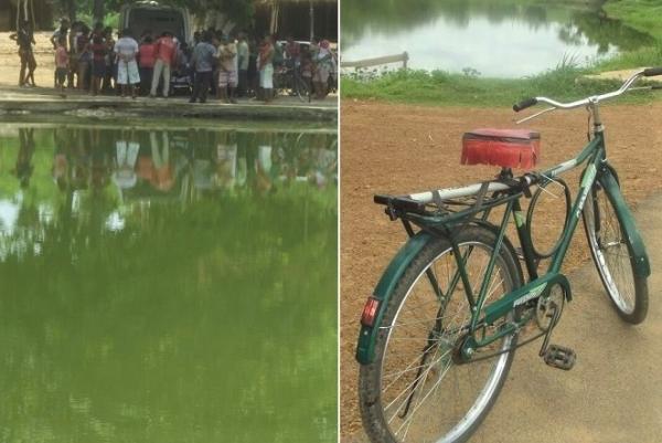 IDOSO DE 72 ANOS MORRE AFOGADO APÓS CAIR DE BICICLETA DENTRO DE LAGOA NO PIAUÍ
