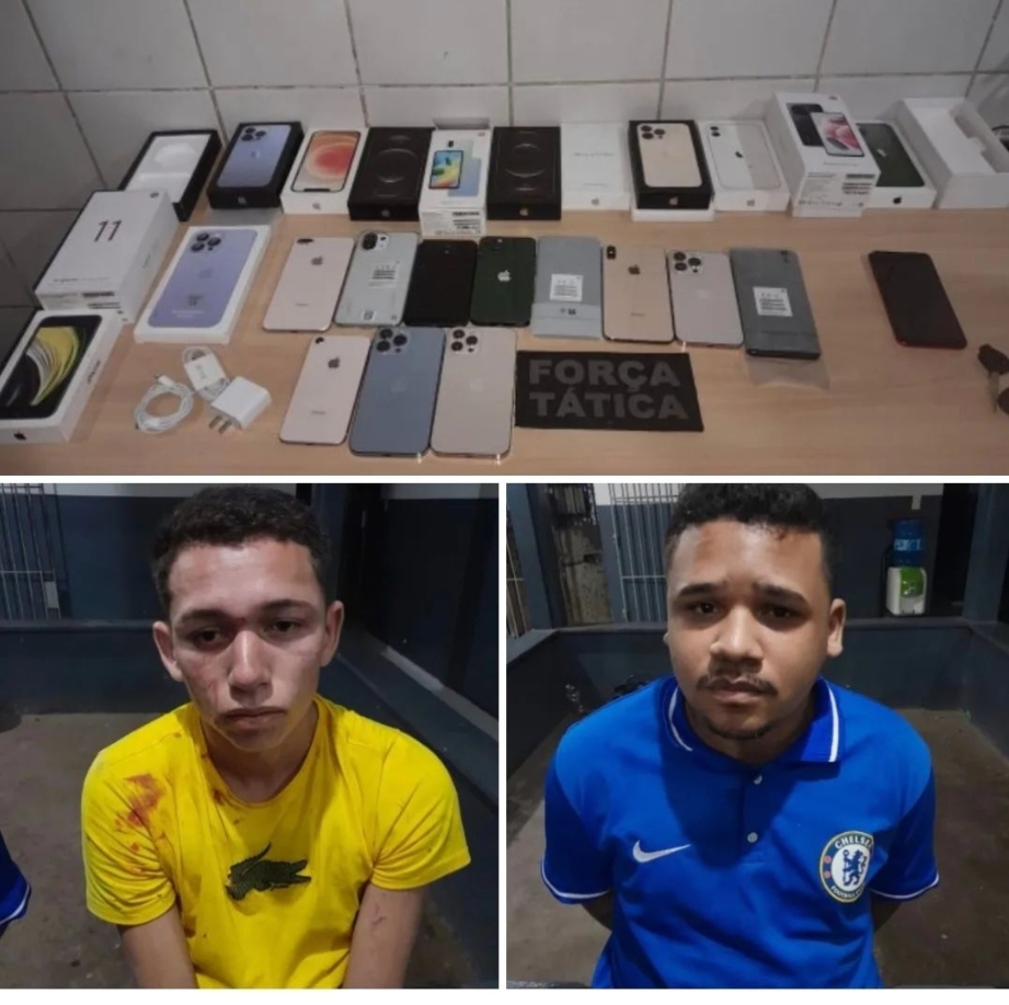 POLÍCIA MILITAR PRENDE SUSPEITOS DE ASSALTO A LOJA DE CELULARES EM CODÓ E RECUPERA CELULARES 