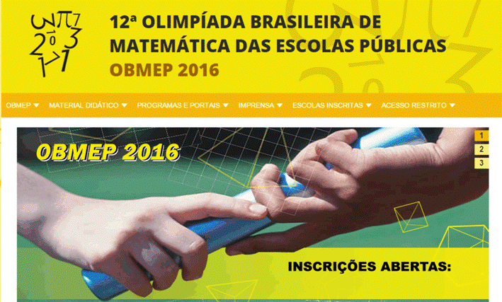 ESTÃO ABERTAS AS INSCRIÇÕES DA OBMEP 2016 PARA TRÊS REGIONAIS DO MARANHÃO