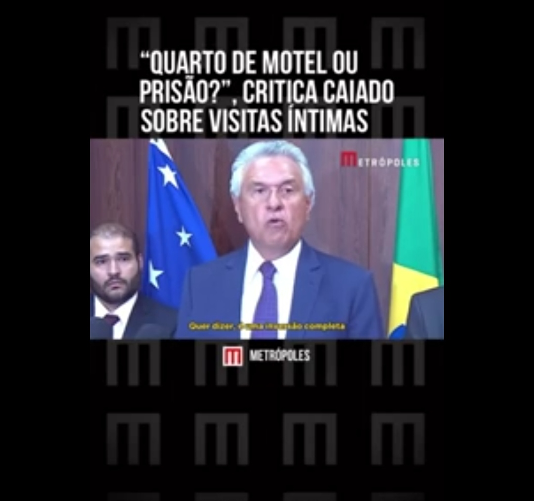 “Agora eu sou obrigado a construir um quarto de motel dentro dos presídios”, critica CAIDO sobre visitas íntimas.