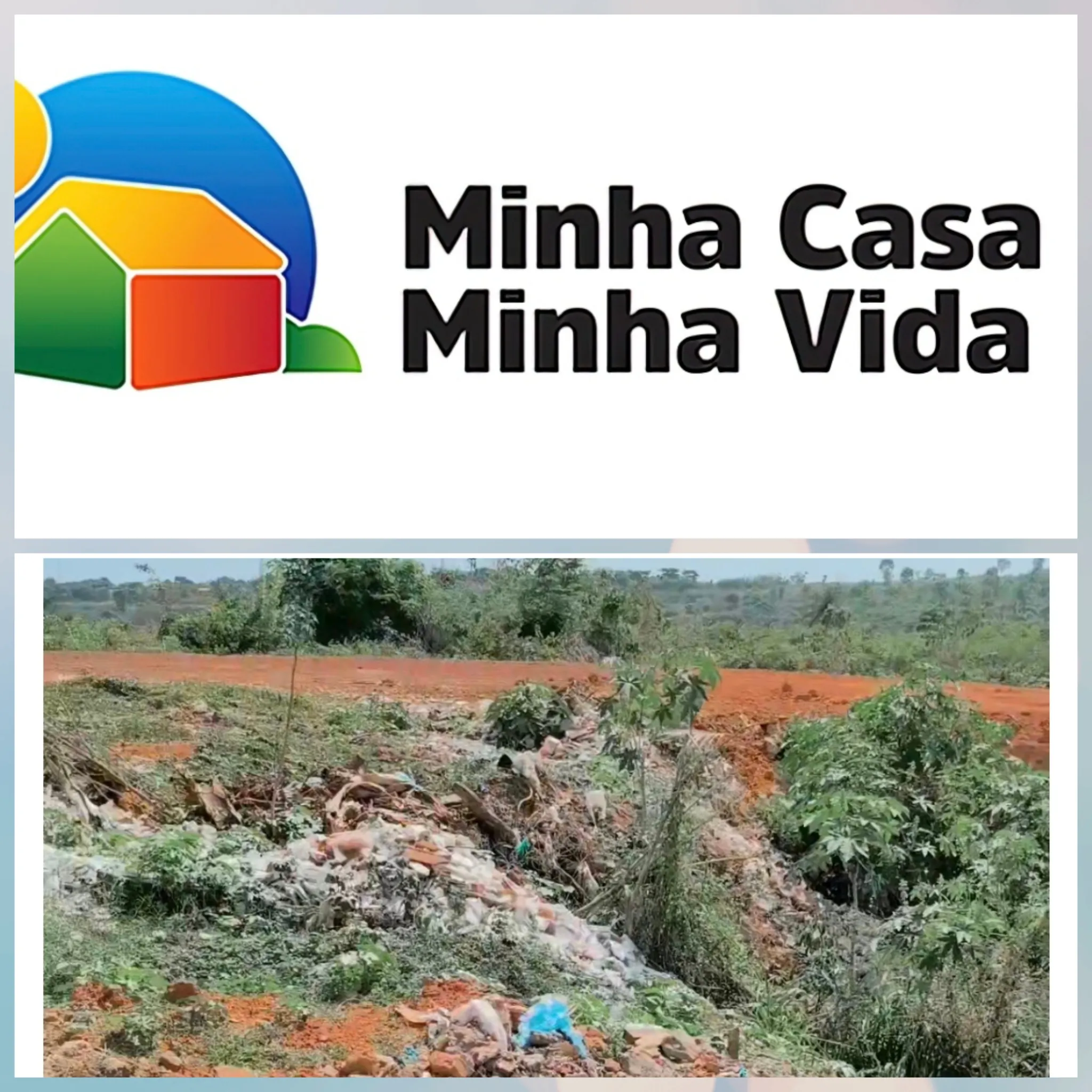 Após denúncia, Prefeitura de Codó retirou parte do lixo, mas mantém crateras em terreno do Minha Casa Minha Vida.