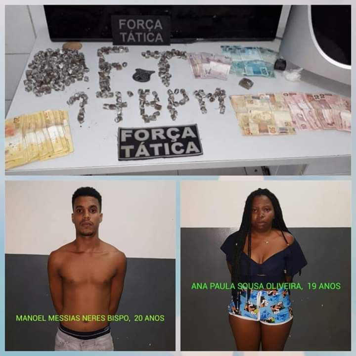 CASAL É PRESO COM GRANDE QUANTIDADE DE DROGAS E DINHEIRO EM CODÓ