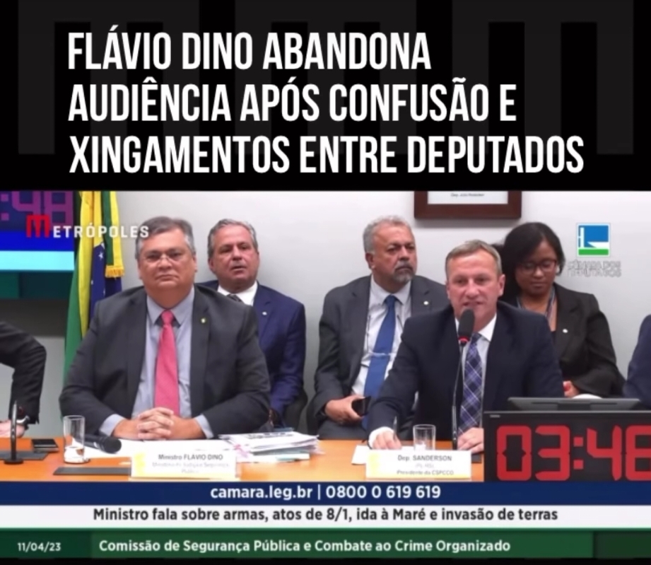 VÍDEO: FLÁVIO DINO ABANDONA AUDIÊNCIA APÓS CONFUSÃO E XINGAMENTOS ENTRE DEPUTADOS 