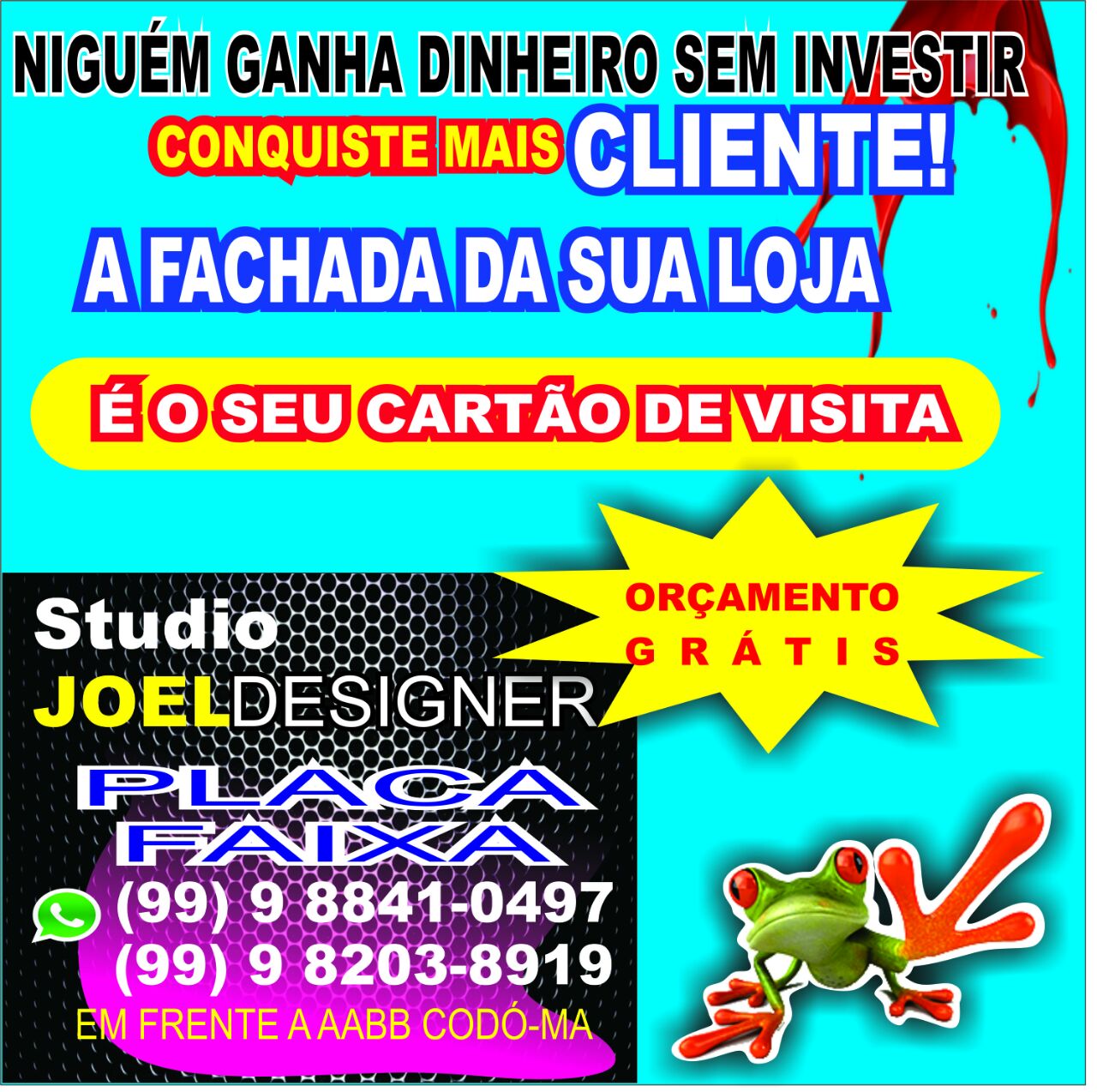 SÓ GANHA DINHEIRO QUEM INVESTE NO DESIGNER DE SUA LOJA – ENTÃO CHEGOU A HORA! PASSE NO JOEL DESIGNER E ESCOLHA A MELHOR OPÇÃO PRA VOCÊ EM DESIGNER.
