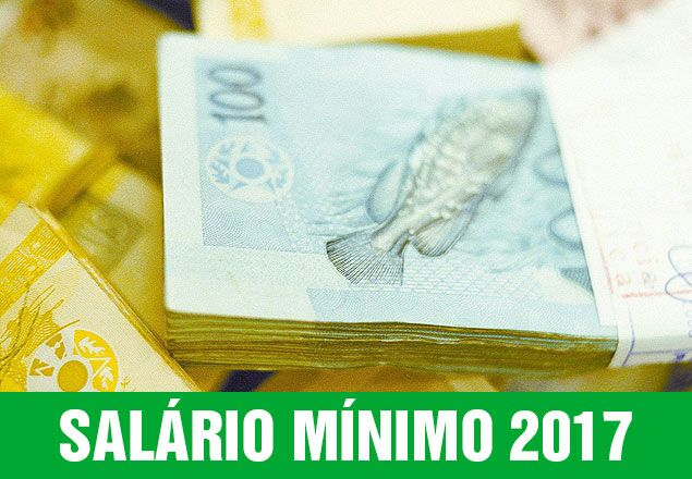 Salário mínimo 2017 passará de R$ 880 para R$ 945,80 em janeiro.