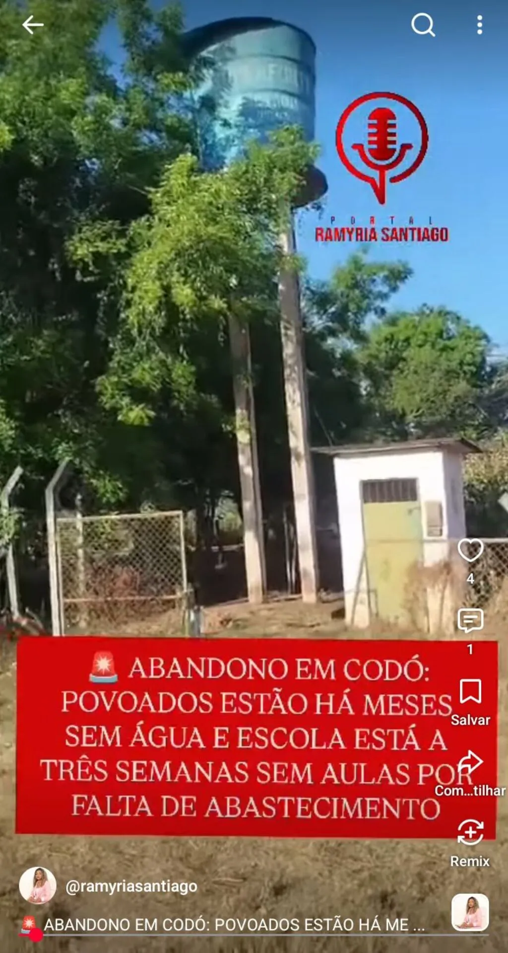 🚨 ABANDONO EM CODÓ: POVOADOS ESTÃO HÁ MESES SEM ÁGUA E ESCOLA ESTÁ A TRÊS SEMANAS SEM AULAS POR FALTA DE ABASTECIMENTO