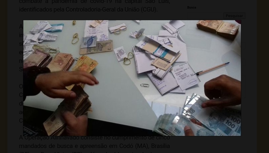 OPERAÇÃO DA PF  EM CODÓ REPERCUTE NA IMPRENSA NACIONAL