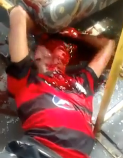 Flamenguista tenta assaltar ônibus e leva um ‘balaço’ na cara