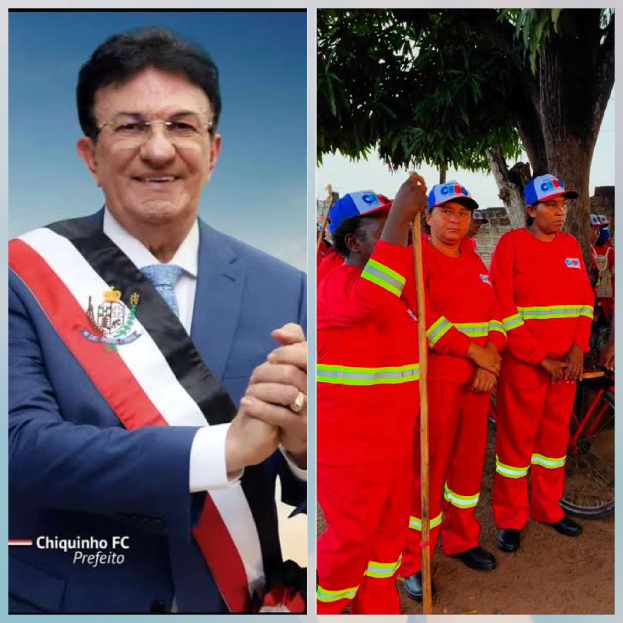 Garis terceirizados de Codó denunciam abandono e falta de 13º salário no fim do ano por parte do prefeito Chiquinho FC.