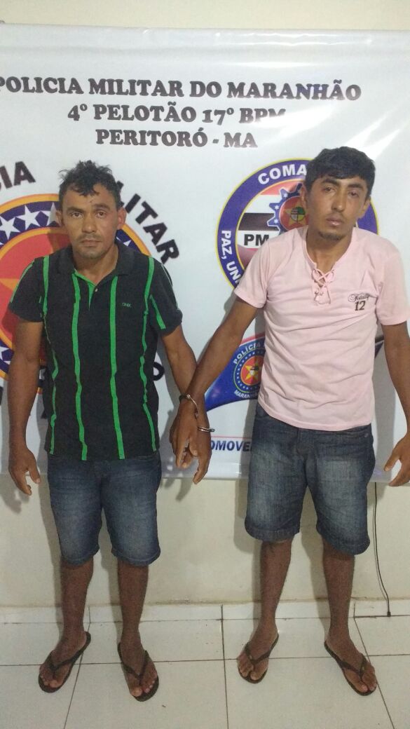 DOIS IRMÃOS PRESOS EM CODÓ COM REVOLVER CALIBRE 38 MUNICIADO