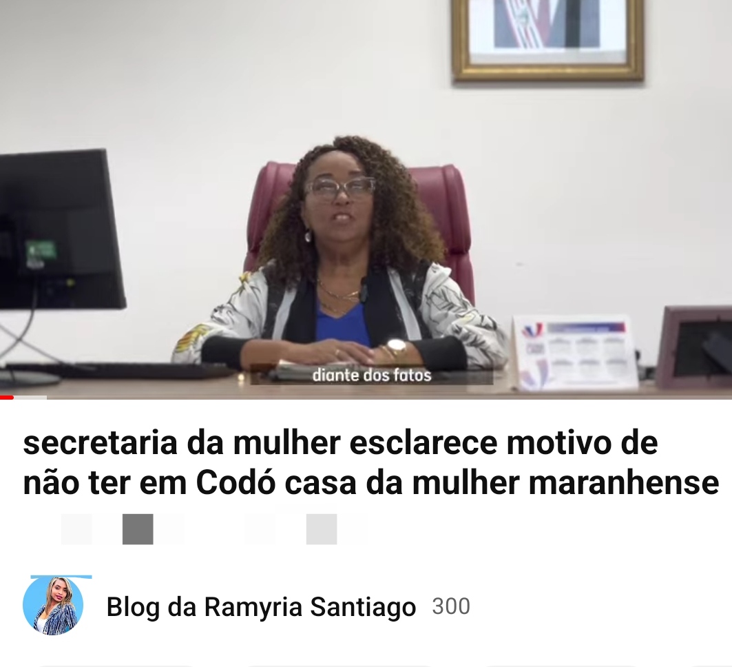 SECRETÁRIA DE ESTADO DA MULHER CÉLIA SALAZAR ESCLARECE FATO AONDE VEREADOR DIZ QUE ELA TERIA ABANDONADO CODÓ. CÉLIA AINDA ESCLARECE A IMPLANTAÇÃO DA CASA DA MULHER MARANHENSE EM CODÓ E DIZ QUE JÁ TEM ATÉ O PRÉDIO ESCOLHIDO. VEJA