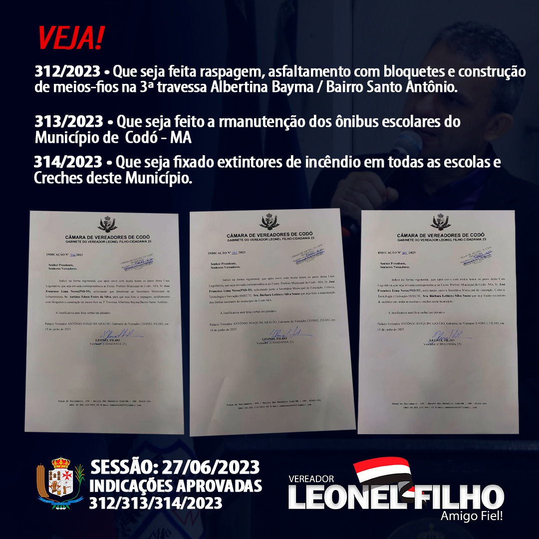 CODÓ PRECISA DE MAIS EMPREGO – COM SEIS INDICAÇÕES APROVADAS O VEREADOR LEONEL FILHO FALA SOBRE EDUCAÇÃO, GERAÇÃO DE EMPREGO E INFRA-ESTRUTURA DE CODÓ.