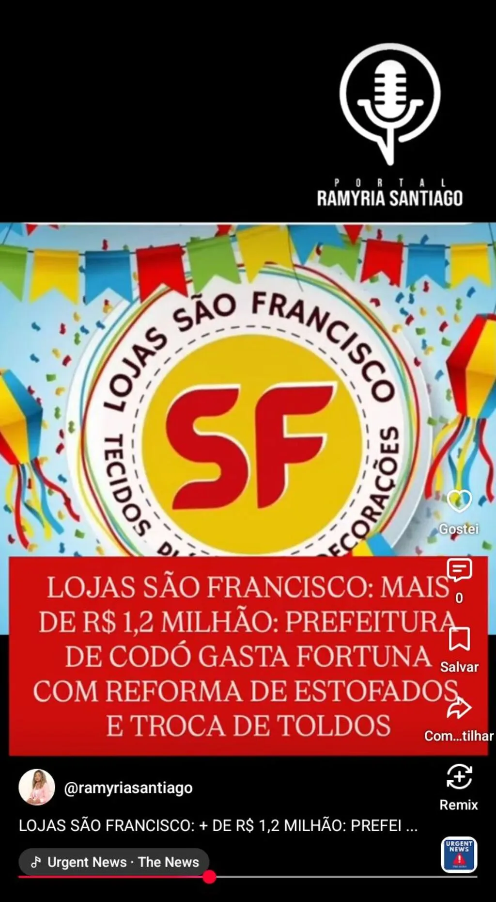 LOJAS SÃO FRANCISCO: MAIS DE R$ 1,2 MILHÃO: PREFEITURA DE CODÓ GASTA FORTUNA COM REFORMA DE ESTOFADOS, MACAS E TROCA DE TOLDOS