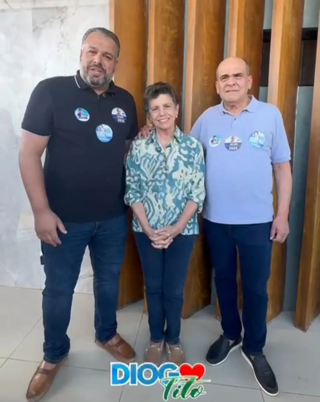 Durante a recepção, Diogo Tito destacou a satisfação em receber Roseana e reafirmou seu apoio à candidatura.
