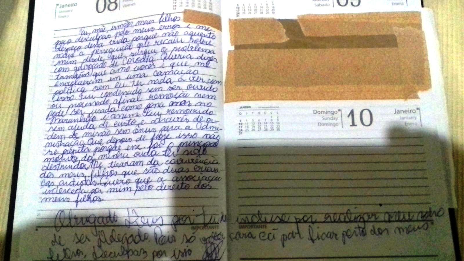 VEJA CARTA QUE DELEGADO DEIXOU ESCRITO ANTES DE COMETER O SUICÍDIO.