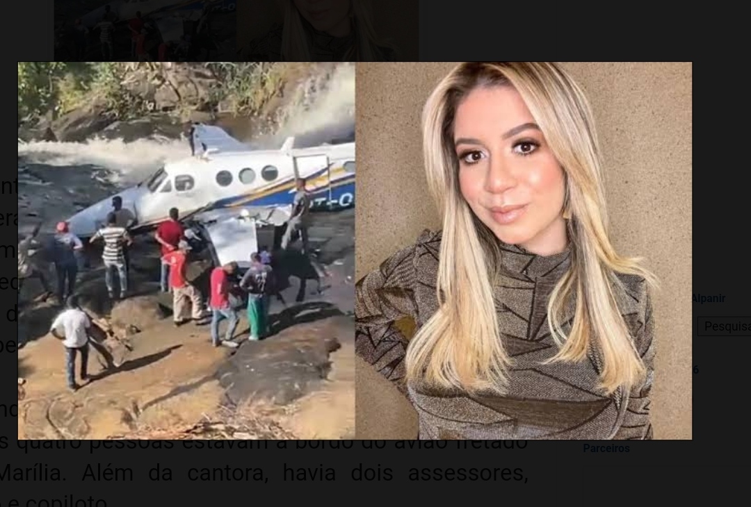 Cantora Marília Mendonça morre em acidente de avião em Caratinga