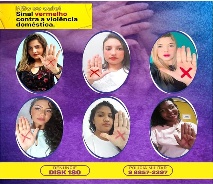 CAMPANHA SINAL VERMELHO CONTRA A VIOLÊNCIA DOMÉSTICA EM CODÓ. SAIBA COMO AGIR  DIANTE DA SITUAÇÃO E DENUNCIAR SEU AGRESSOR