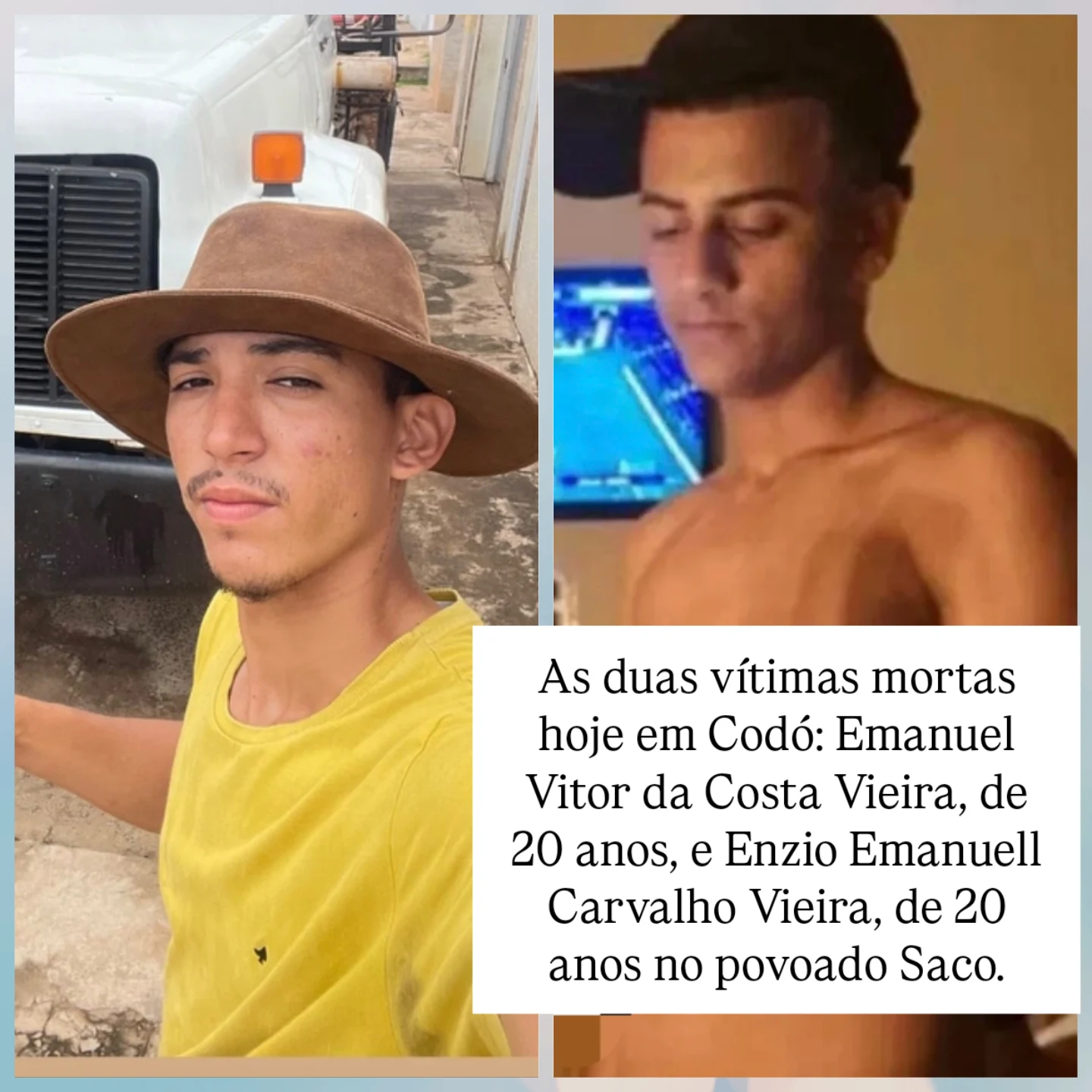 Tragédia no povoado Saco: dois jovens morreram carbonizados em acidente de trabalho em Codó hoje