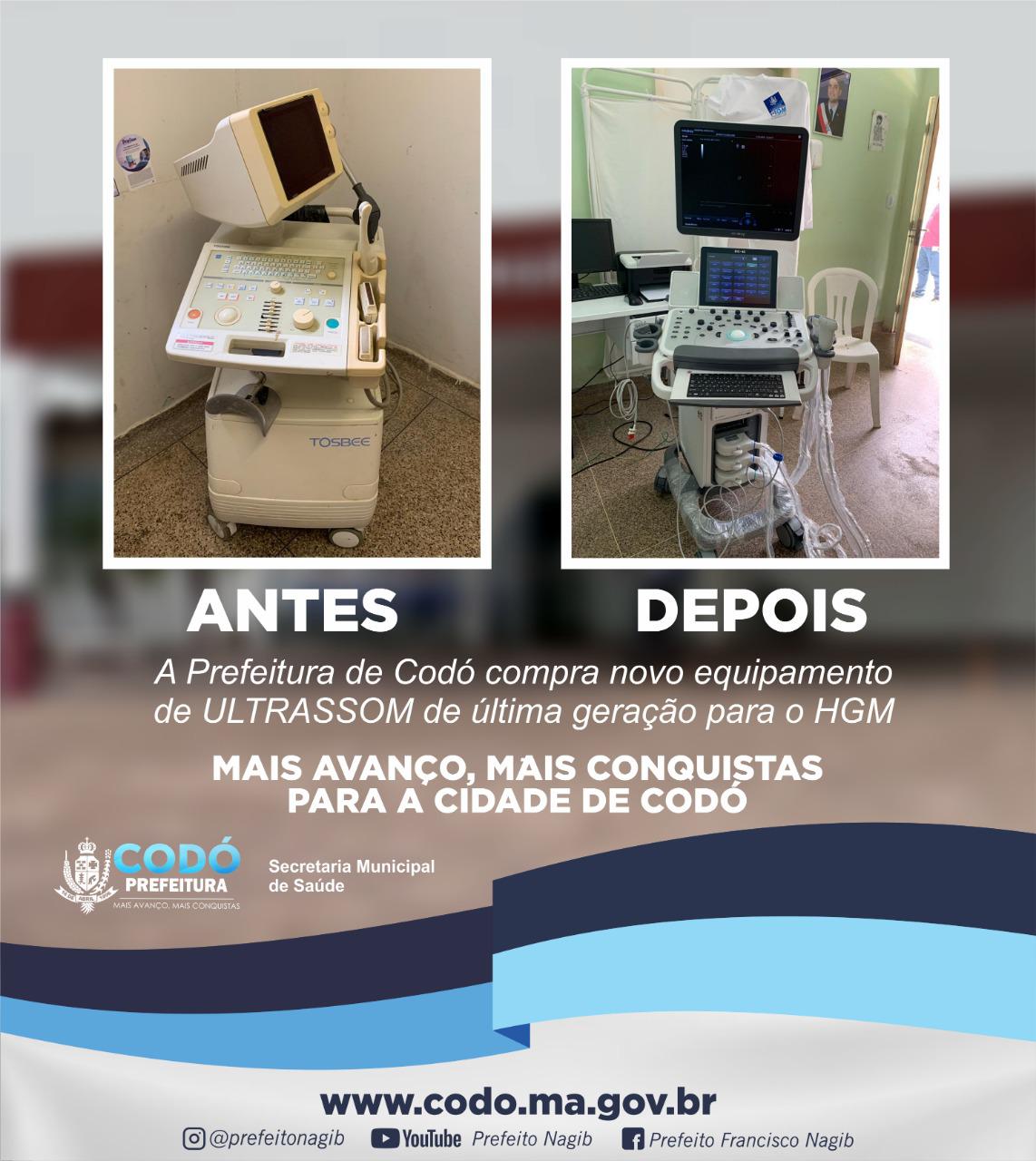 PREFEITO DE CODÓ APRESENTA EQUIPAMENTO DE ÚLTIMA GERAÇÃO PARA HOSPITAL HGM CHAMADO DE ULTRA-SOM