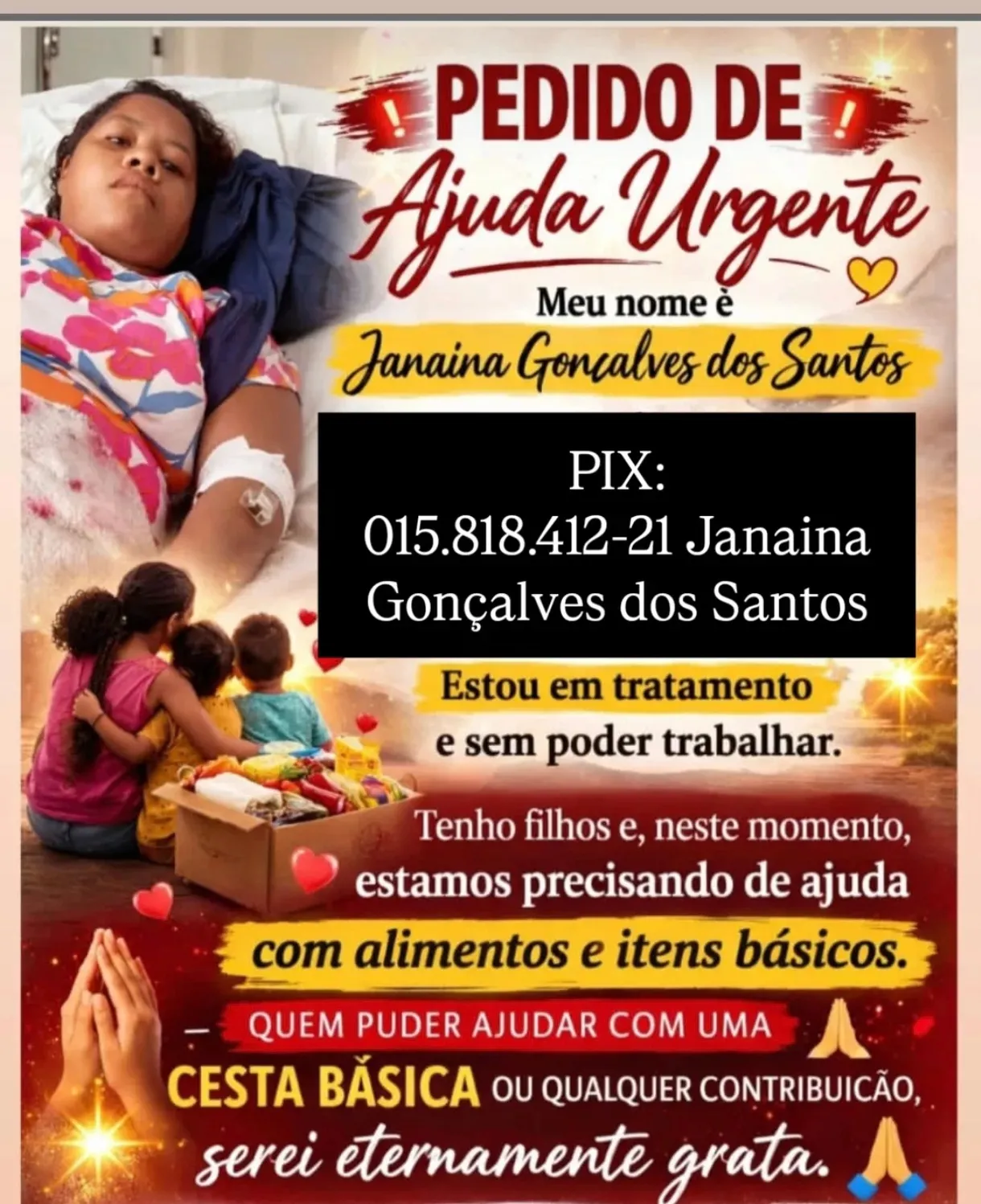 Mãe internada há 8 dias no HGM de Codó faz apelo desesperado: “Minha maior preocupação são meus quatro filhos” ME AJUDE POR FAVOR!!