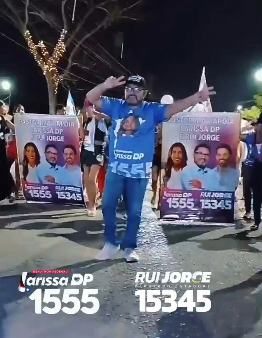 Vereador Pastor Max leva grande caravana à abertura do comitê de Larissa DP e reforça apoio às candidaturas
