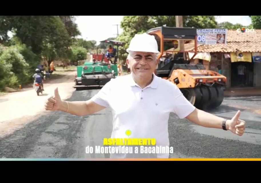 PREFEITO DE CODÓ INICIA MAIS UMA GRANDE OBRA, A PAVIMENTAÇÃO DA ESTRADA VICINAL DO MONTEVIDEU A BACABINHA. UM SONHO ANTIGO AGORA CONCRETIZADO.