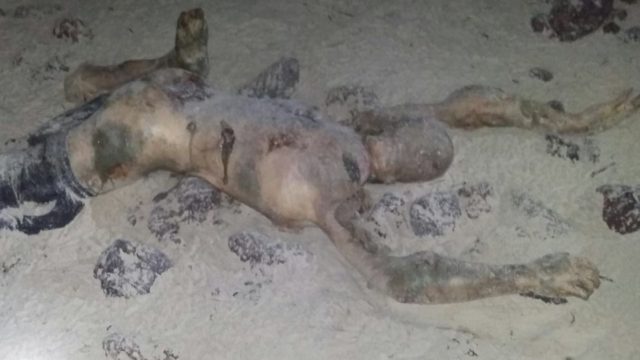 Cadáver é encontrado na beira da praia na madrugada de hoje