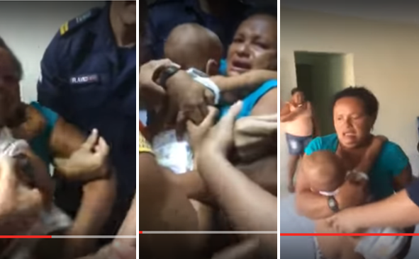 VEREADORA DÁ ORDEM E GUARDAS ARRASTAM MULHER COM BEBÊ NO COLO DENTRO DA CÂMARA MUNICIPAL DE GUAMATRÉ-RN