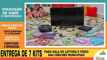 Secretaria da Educação de Codó entrega Kits de leitura e vídeo para escolas da educação infantil