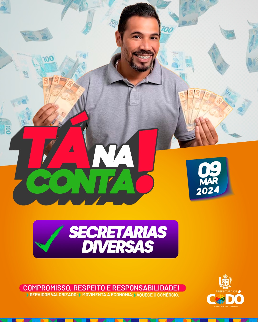 Prefeitura de Codó garante pagamento dos servidores em dia