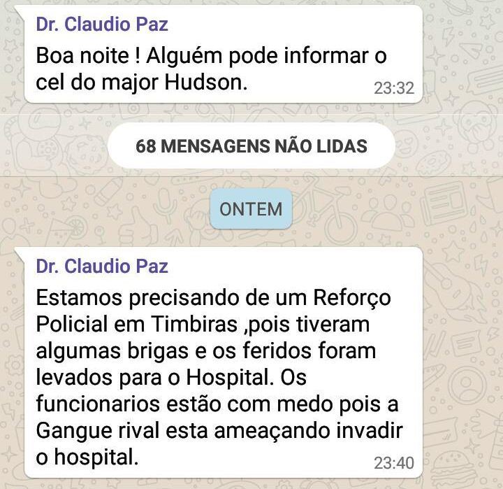Funcionários do HGT entram em pânico com ameaça da invasão de bandidos após hospital receber feridos de briga entre gangues rivais em Timbiras
