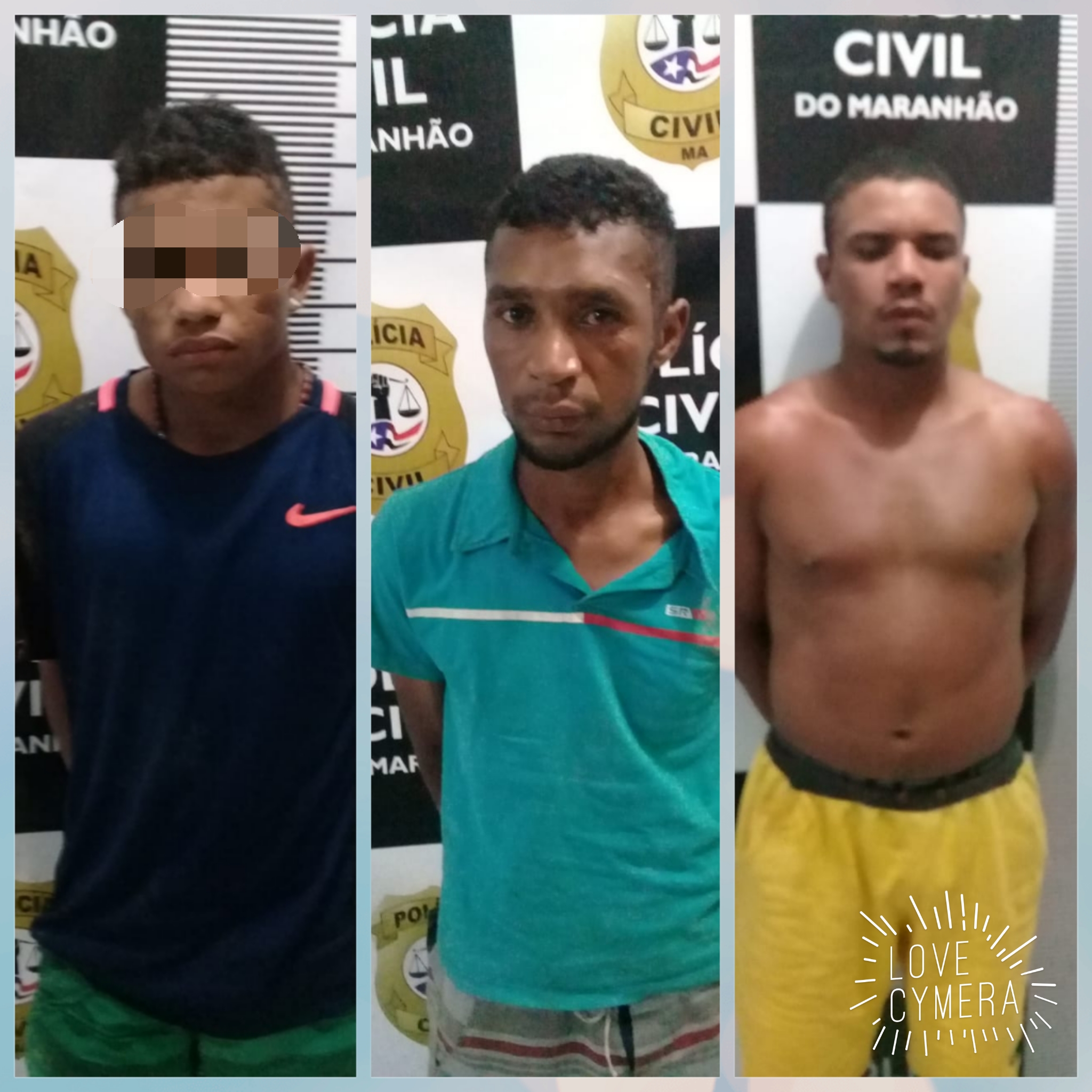EM CODÓ TRÊS HOMENS FORAM PRESOS POR COMETEREM ARRASTÕES NA CIDADE LEVANDO CELULARES DAS VÍTIMAS.