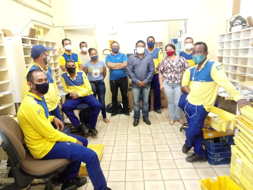 Profissionais dos Correios de Codó solicitam inclusão no cronograma de vacinação contra a Covid-19