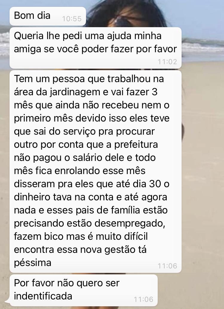 QUATRO TRABALHADORES QUE CUIDAM DA JARDINAGEM DA CIDADE DE CODÓ DIZEM QUE ESTÃO COM 3 MESES SEM RECEBER SALÁRIOS, PEDIRAM DEMISSÃO E NADA DE PAGAMENTOS
