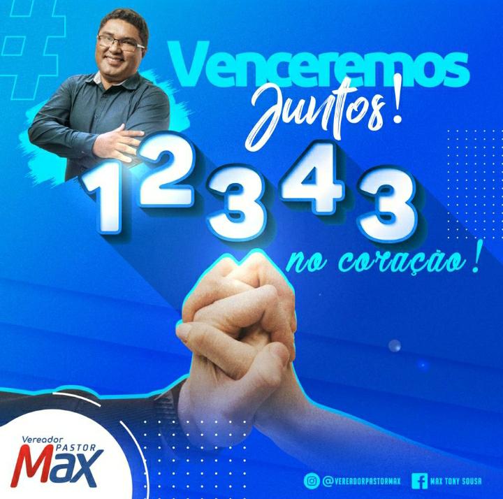 Pastor Max fala sobre evolução de sua campanha e convida população para próximos eventos com a Caravana do 12