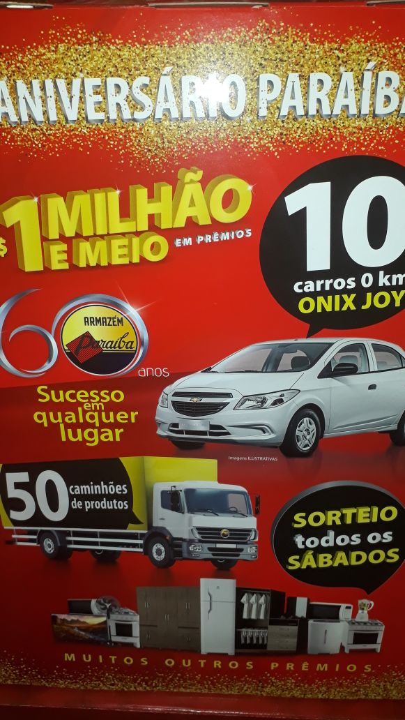 NESTE SÁBADO HAVERÁ O SEGUNDO SORTEIO DO ANIVERSÁRIO PARAÍBA