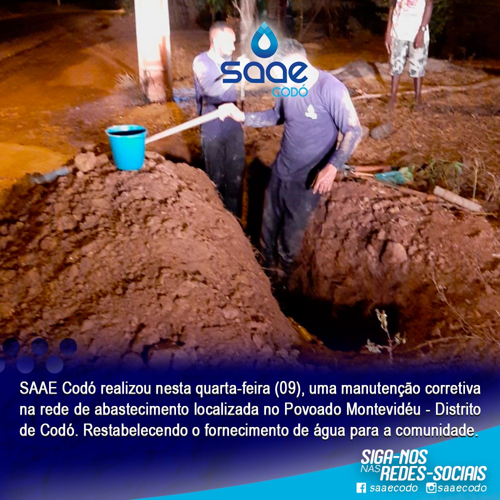 SAAE Codó realiza manutenção corretiva nas comunidades Livramento e Montevidéu