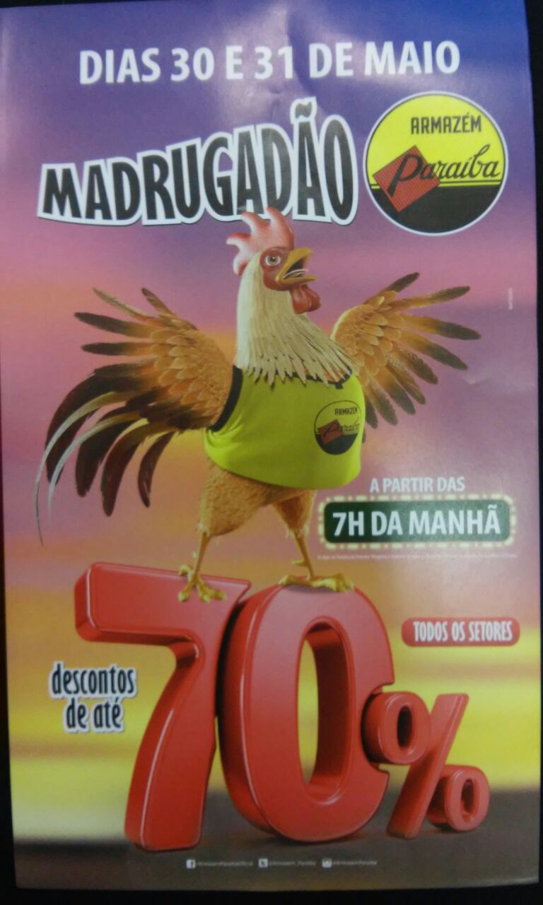 VEM AÍ O MADRUGADÃO PARAÍBA. VOCÊ NÃO PODE PERDER! É SOMENTE DIA 30 E 31