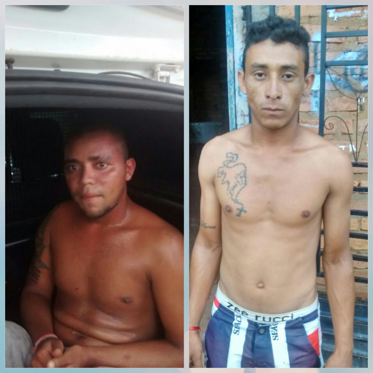 DOIS INDIVÍDUOS PRESOS APÓS COLOCAREM UMA FACA EM UMA MENOR DE IDADE PARA ROUBAREM SEU CELULAR EM TIMBIRAS
