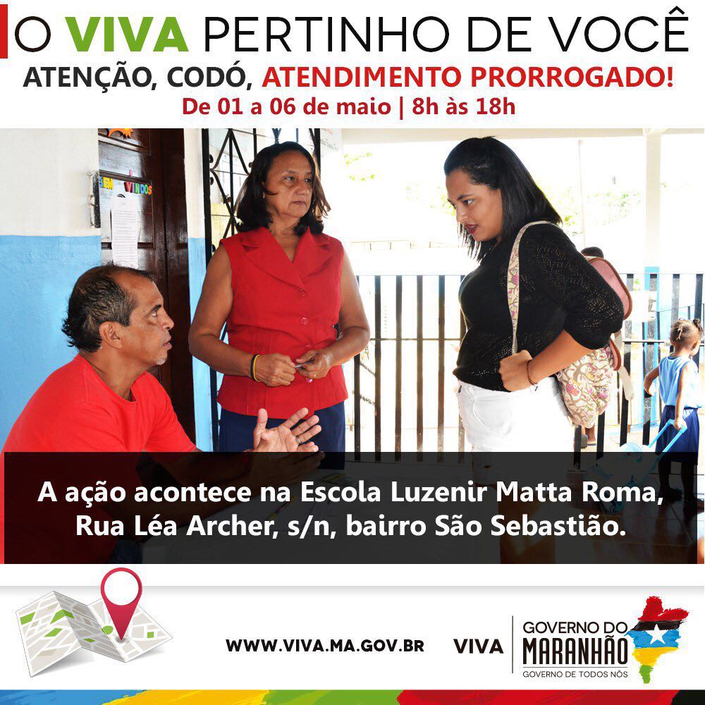 Viva Cidadão permanecerá em Codó até o dia 06 de Maio