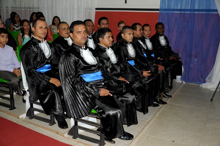 Cerimônia de colação de grau dos estudantes do curso superior de Licenciatura em Informática, modalidade a distância, da UAB-IFMA.